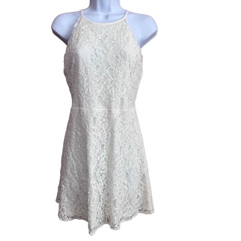 Altar’d State white lace halter dress size small